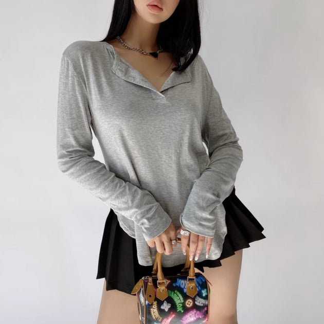 SPORTY COLLAR LONG SLEEVE - Stockbay