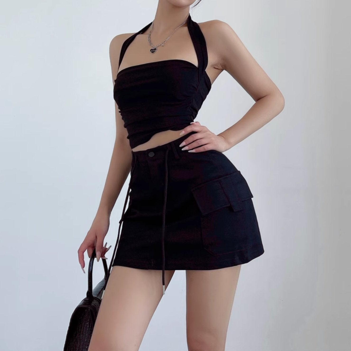 STRING MINI SKIRT - Aumori