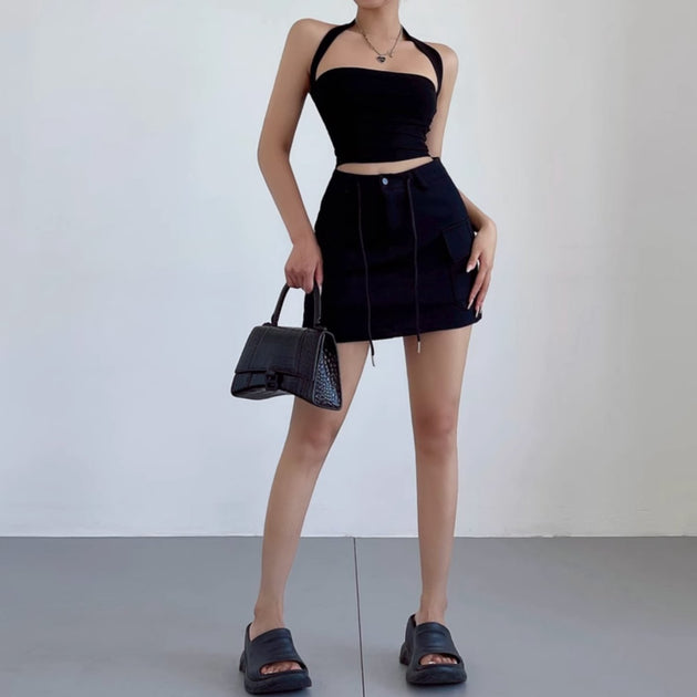 STRING MINI SKIRT - Aumori