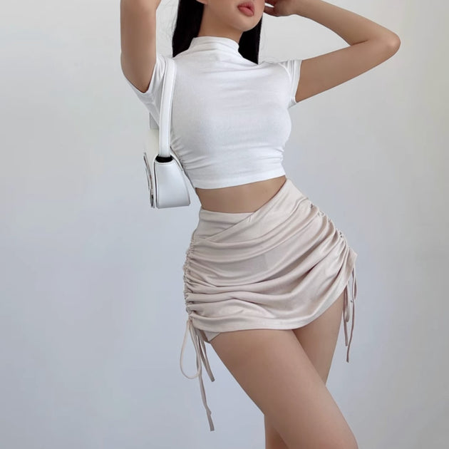 TURTLENECK CROP TOP - Aumori