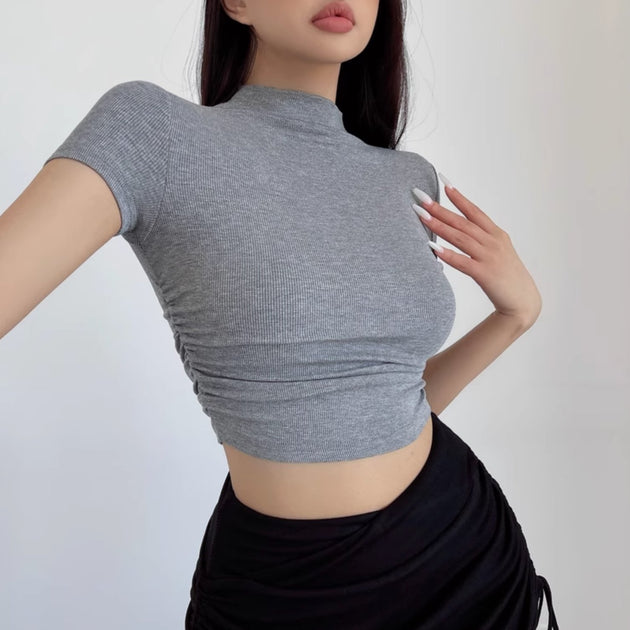 TURTLENECK CROP TOP - Aumori