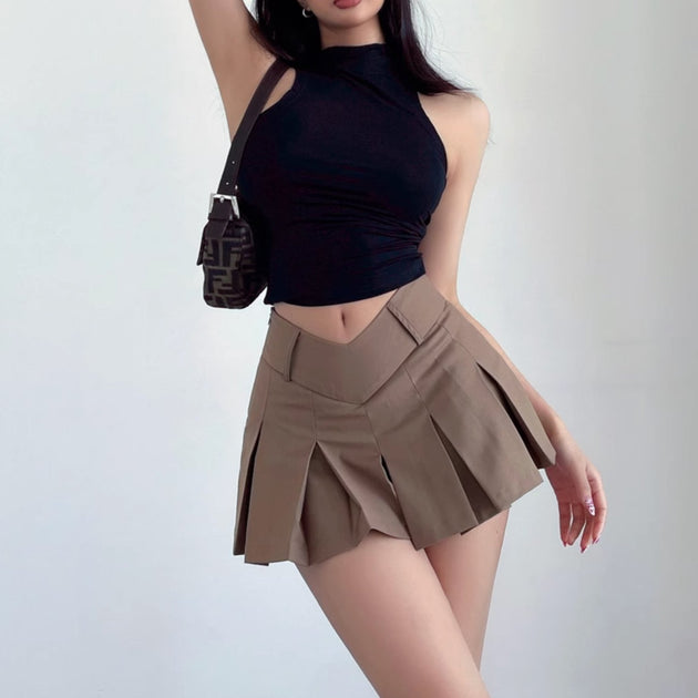 V - SHAPED FOLDED SKIRT - Aumori