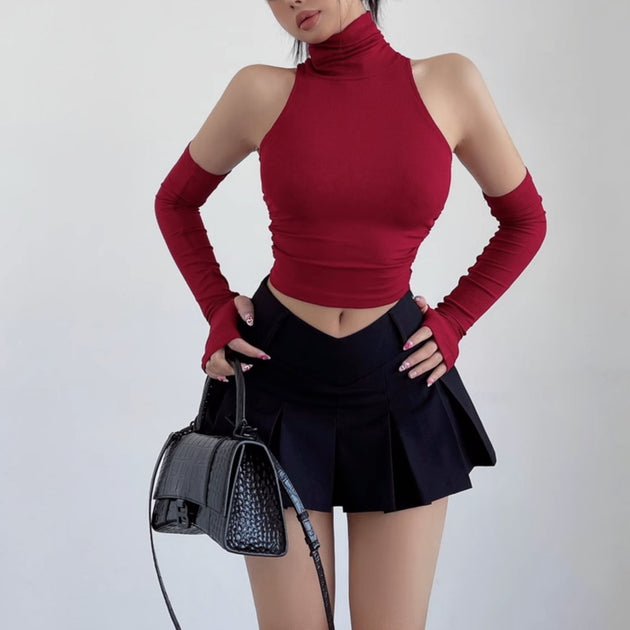 V - SHAPED FOLDED SKIRT - Aumori