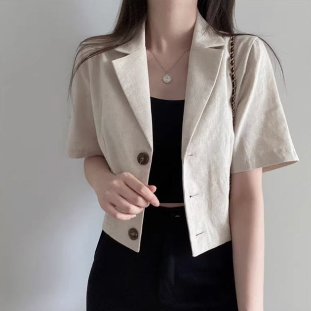 VINTAGE BUTTON UP TOP - Aumori