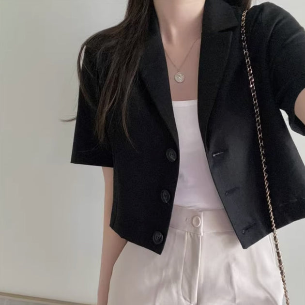 VINTAGE BUTTON UP TOP - Aumori