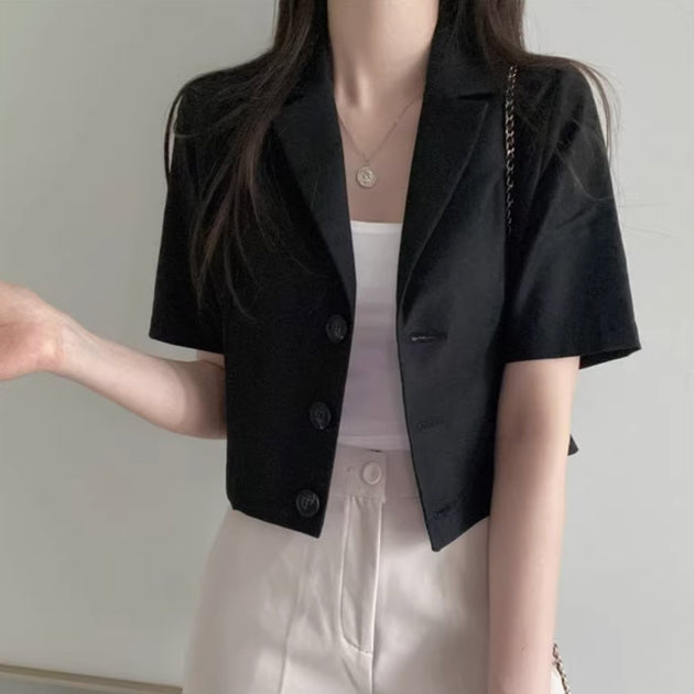 VINTAGE BUTTON UP TOP - Aumori