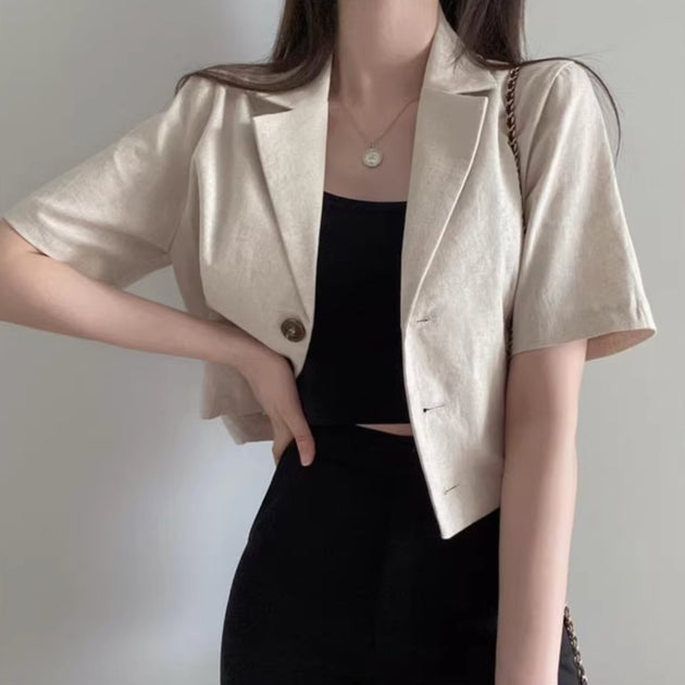 VINTAGE BUTTON UP TOP - Aumori