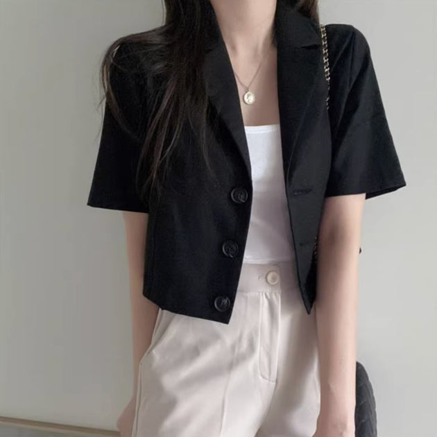 VINTAGE BUTTON UP TOP - Aumori