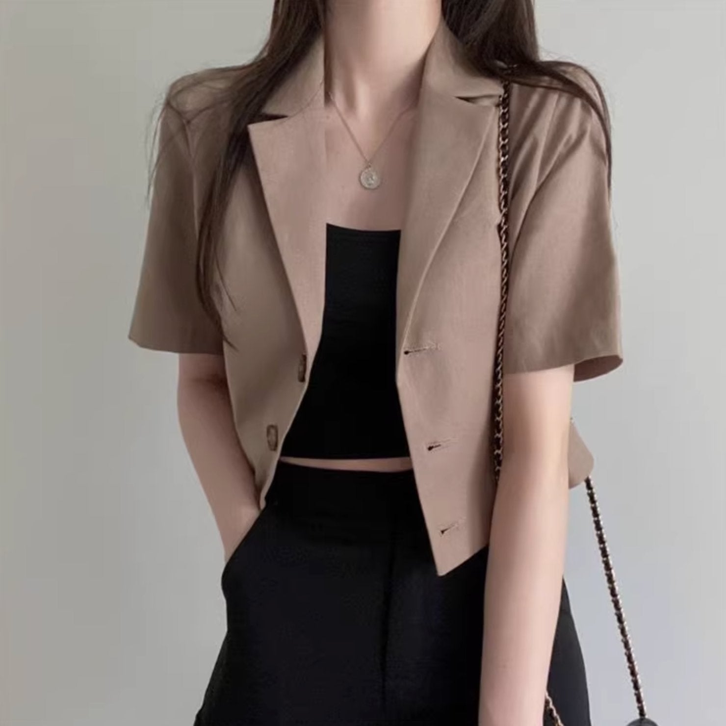 VINTAGE BUTTON UP TOP - Aumori