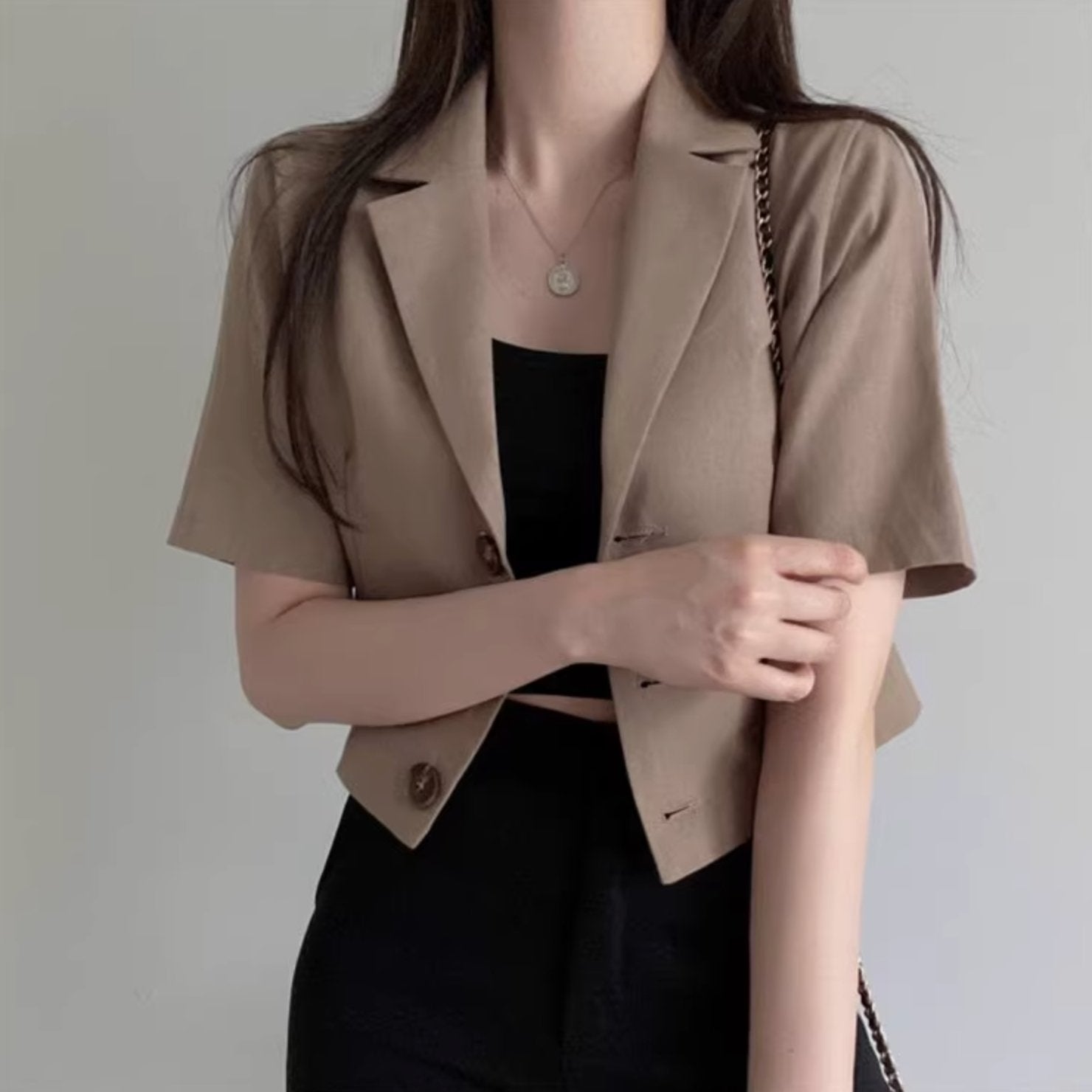 VINTAGE BUTTON UP TOP - Aumori