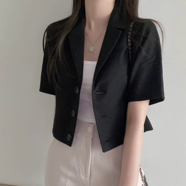 VINTAGE BUTTON UP TOP - Aumori