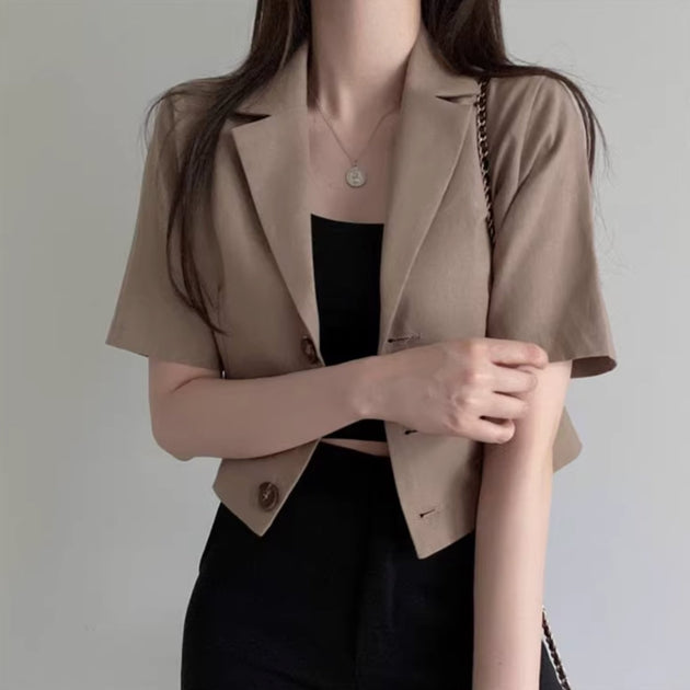 VINTAGE BUTTON UP TOP - Aumori
