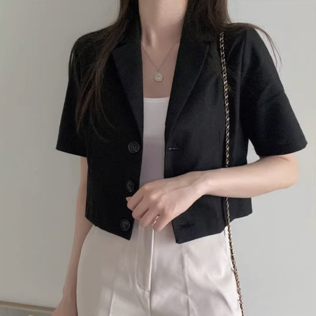 VINTAGE BUTTON UP TOP - Aumori