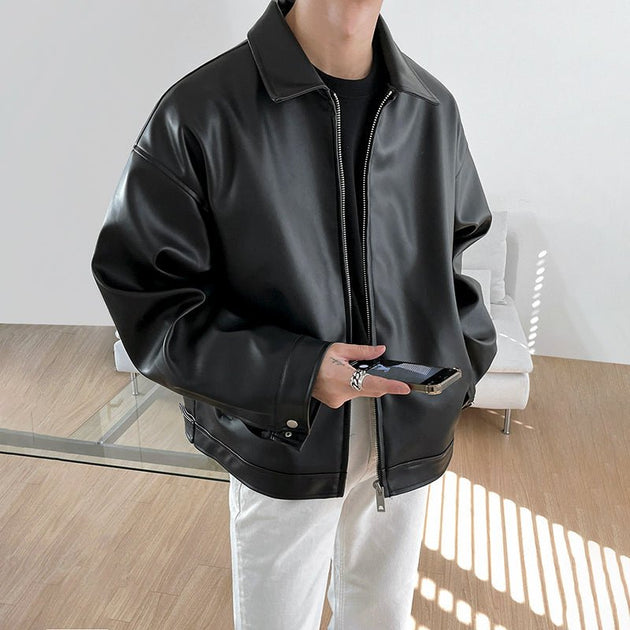 VINTAGE LEATHER JACKET - Aumori
