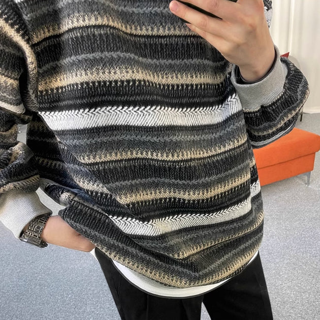 VINTAGE STRIPE SWEATER - Aumori