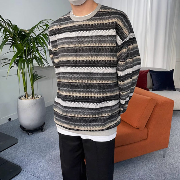 VINTAGE STRIPE SWEATER - Aumori